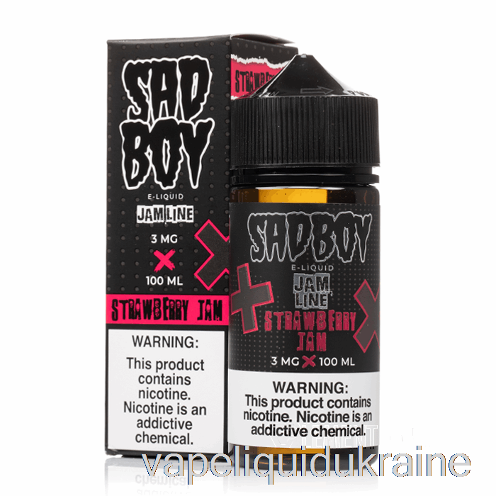 Vape Liquid Ukraine Strawberry Jam - Sadboy - 100mL 0mg